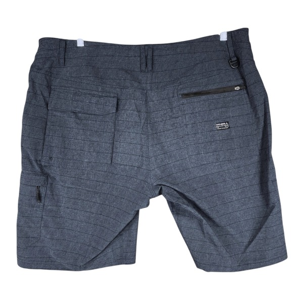 ONeill Hybrid Board Short 40 Men Crossover Cargo Blue Plaid 10"‎ Swim Beach Surf - Picture 2 of 13